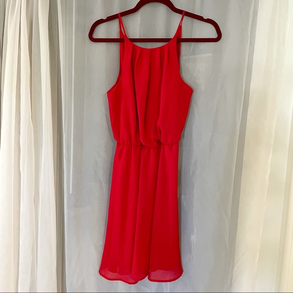 Francesca’s Collection High Neck Sleeveless Dress